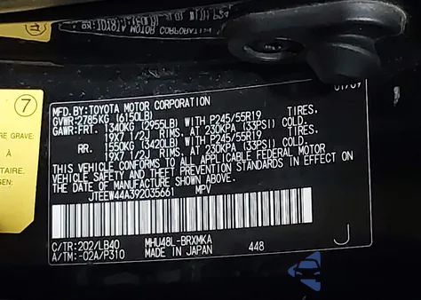 2009 Toyota Highlander Hybrid Limited z USA, uszkodzony, nr VIN JTEEW44A392035661